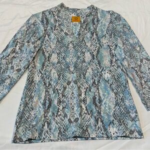 Stylish Snake Print Women's Top